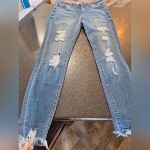 KanCan Light Blue Distressed Skinny Jeans